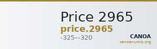 Price 2965 — CANOA