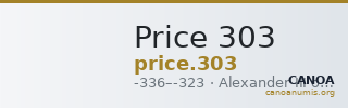 Price 303 — CANOA