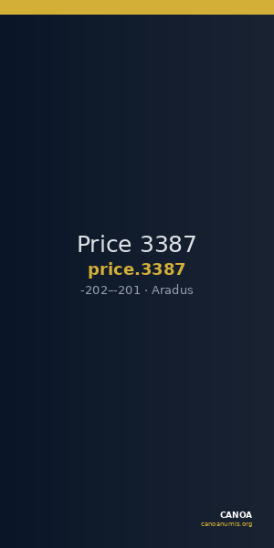 Price 3387 — CANOA