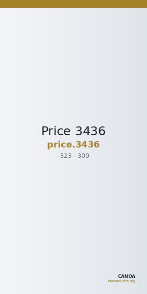 Price 3436 — CANOA