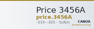Price 3456A — CANOA