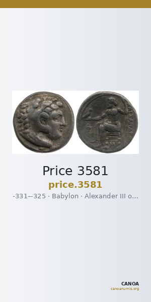 Price 3581 — CANOA