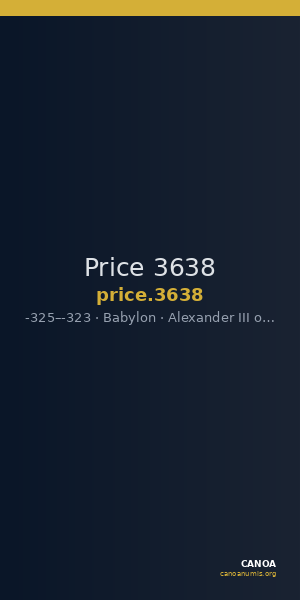 Price 3638 — CANOA
