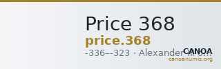Price 368 — CANOA