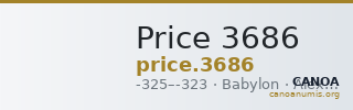 Price 3686 — CANOA