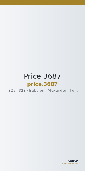 Price 3687 — CANOA