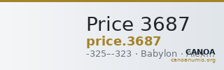 Price 3687 — CANOA