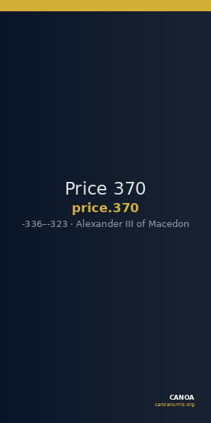Price 370 — CANOA