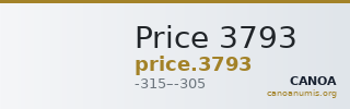 Price 3793 — CANOA