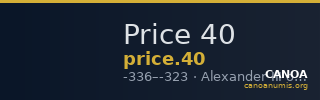 Price 40 — CANOA