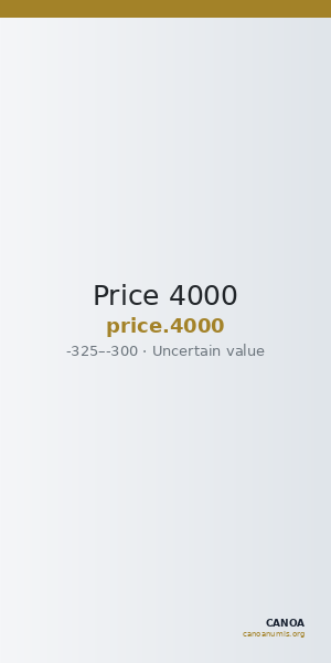 Price 4000 — CANOA