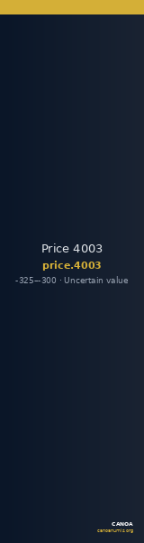 Price 4003 — CANOA