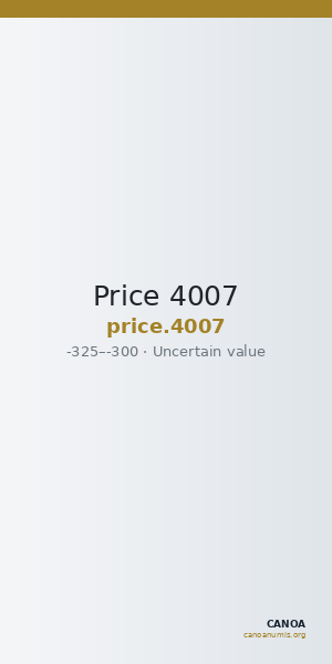 Price 4007 — CANOA