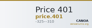 Price 401 — CANOA