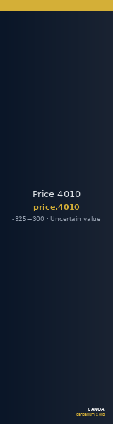 Price 4010 — CANOA