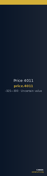 Price 4011 — CANOA