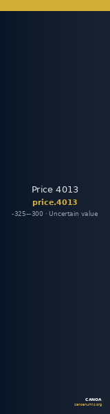 Price 4013 — CANOA