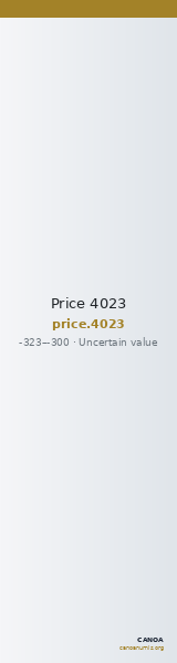 Price 4023 — CANOA
