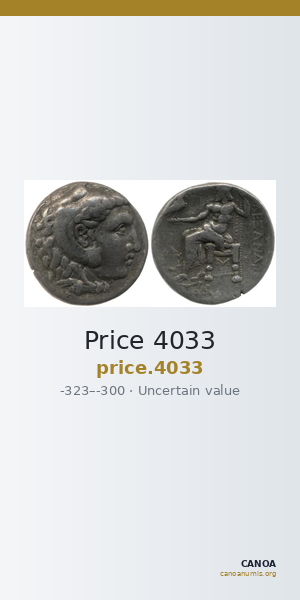 Price 4033 — CANOA