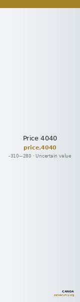 Price 4040 — CANOA