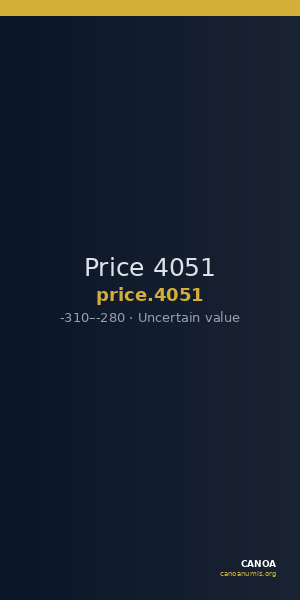 Price 4051 — CANOA