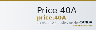 Price 40A — CANOA