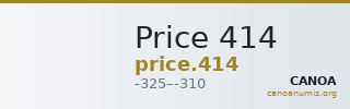 Price 414 — CANOA