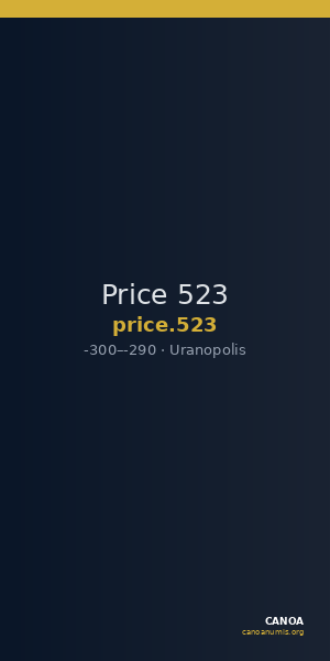 Price 523 — CANOA