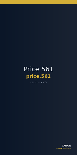 Price 561 — CANOA