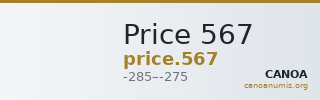 Price 567 — CANOA