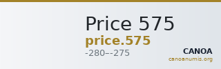 Price 575 — CANOA