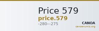 Price 579 — CANOA