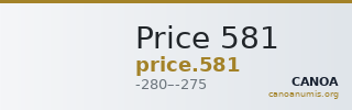 Price 581 — CANOA