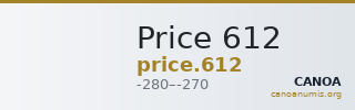 Price 612 — CANOA