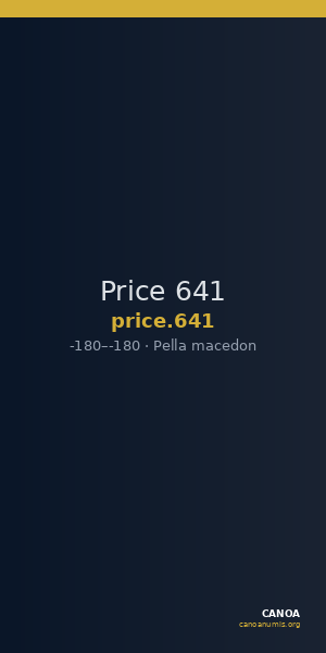 Price 641 — CANOA