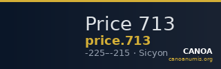 Price 713 — CANOA