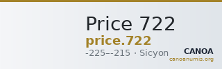 Price 722 — CANOA