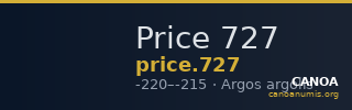 Price 727 — CANOA