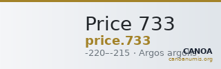 Price 733 — CANOA