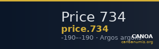 Price 734 — CANOA