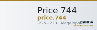 Price 744 — CANOA