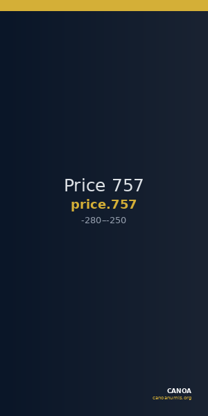 Price 757 — CANOA