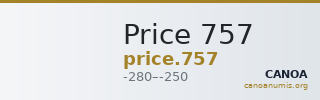 Price 757 — CANOA