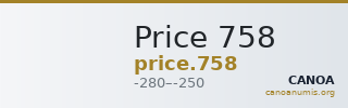 Price 758 — CANOA