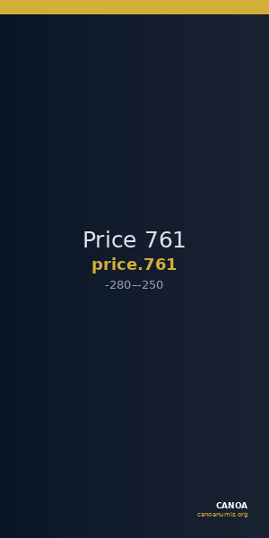 Price 761 — CANOA