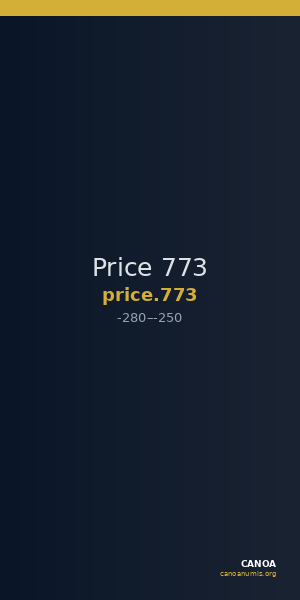 Price 773 — CANOA
