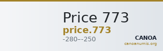 Price 773 — CANOA