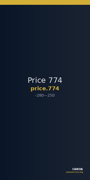 Price 774 — CANOA