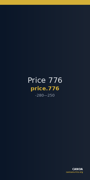 Price 776 — CANOA