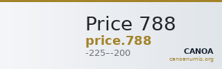 Price 788 — CANOA